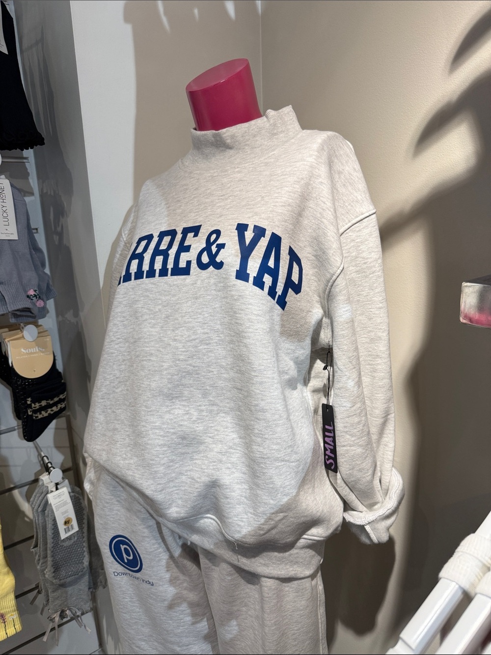 BARRE AND YAP mock neck sweatshirt - Picture 3 of 3